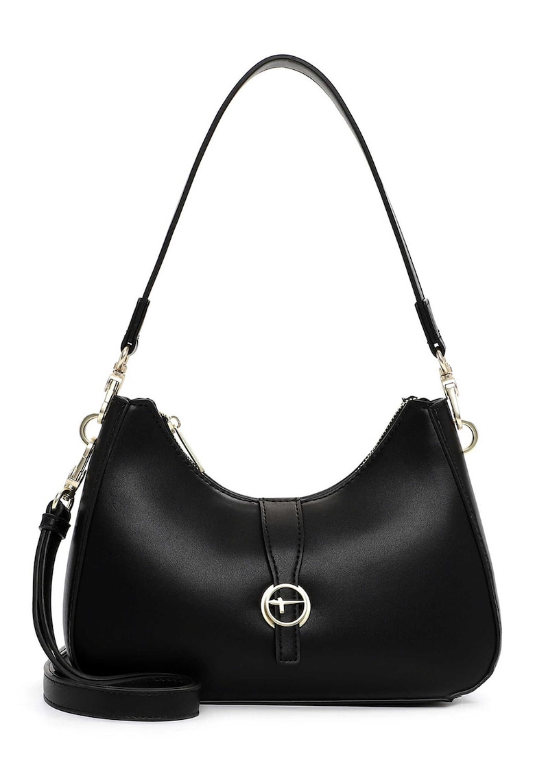 Geanta de piele ecologica cu bareta de umar si logo