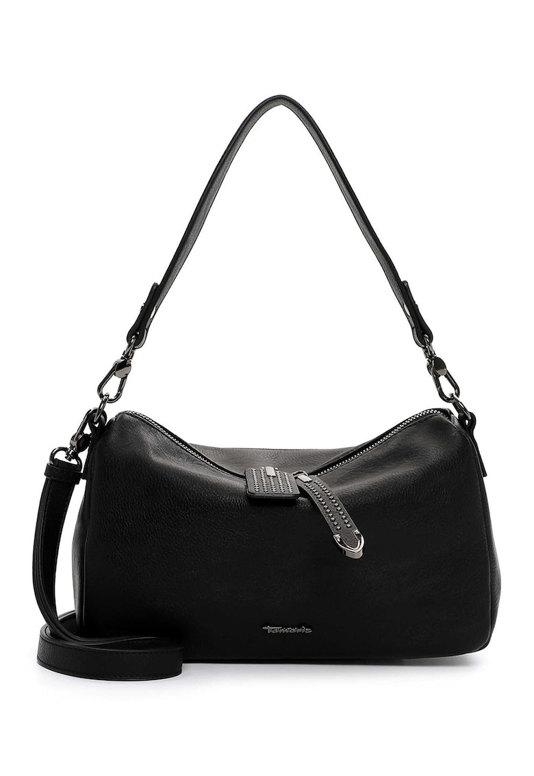 Geanta de piele ecologica cu bareta de umar si fermoar