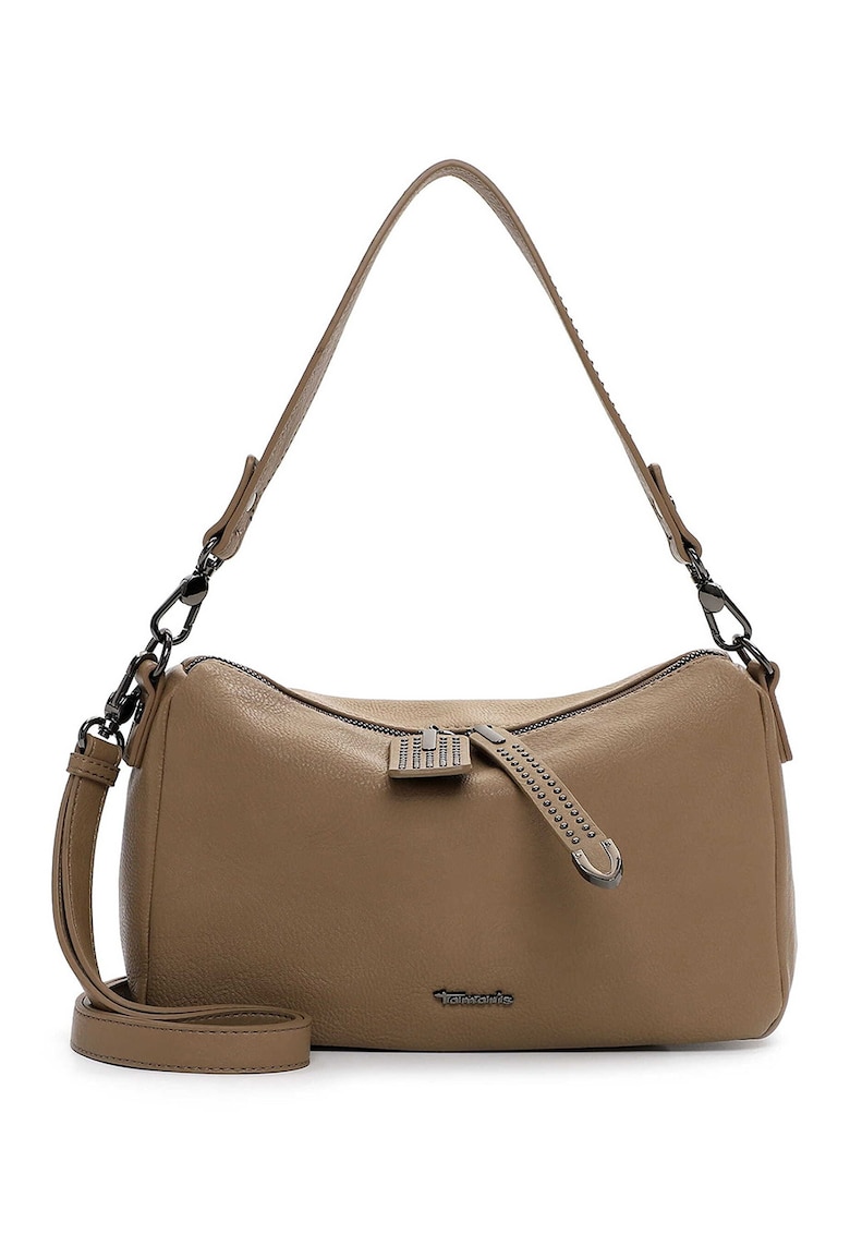 Geanta de piele ecologica cu bareta de umar si fermoar