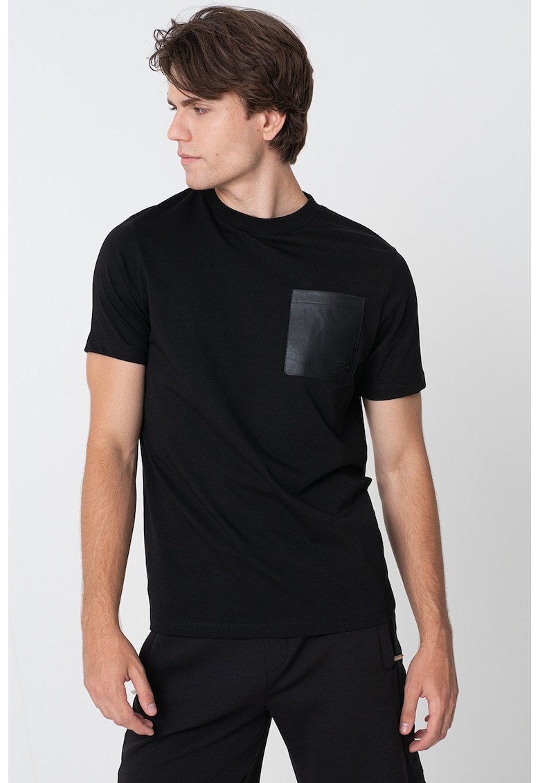 Tricou regular-fit cu buzunar pe piept