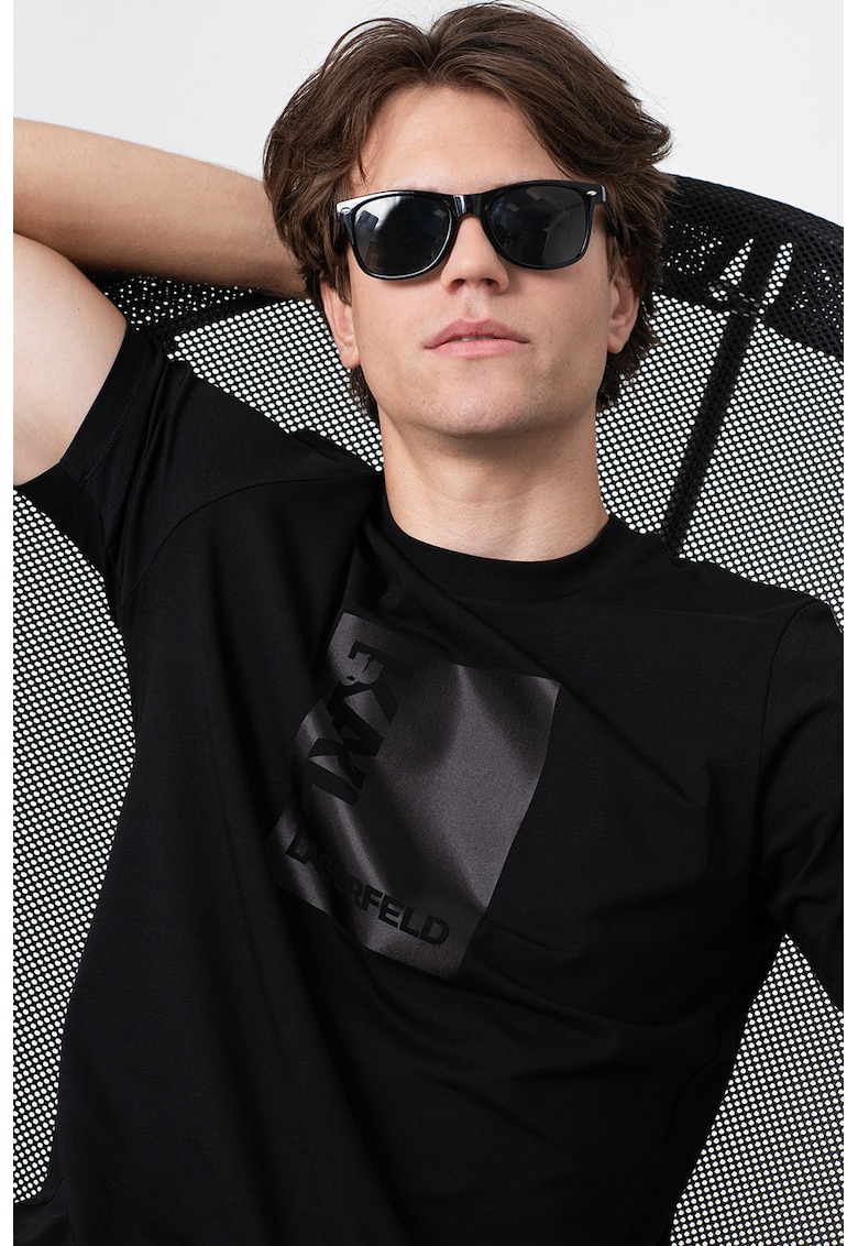 Tricou din amestec de bumbac cu imprimeu logo
