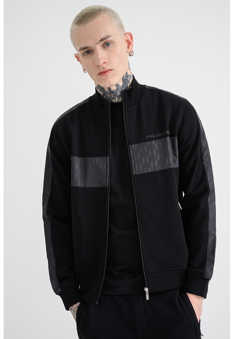 Bluza de trening cu logo si fermoar Bluza de trening cu logo si fermoar