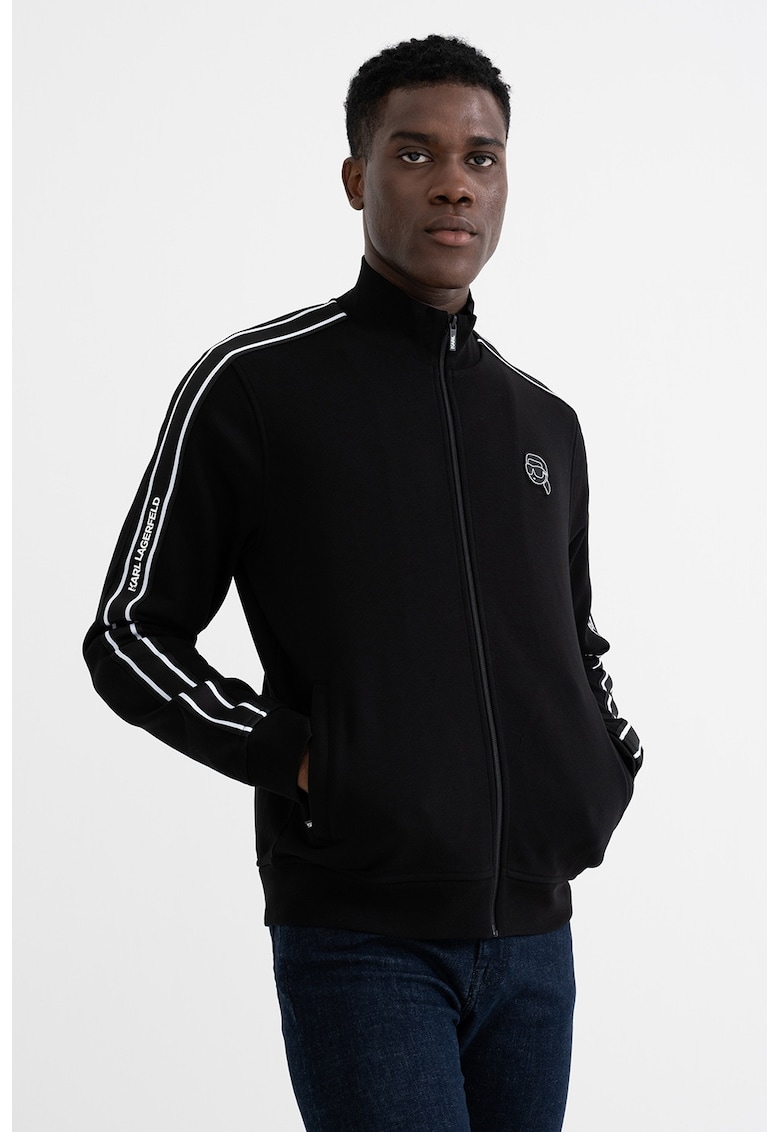 Bluza de trening cu logo si fermoar