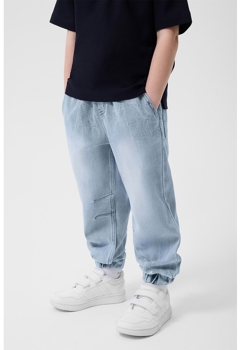 Blugi relaxed fit cu aspect decolorat