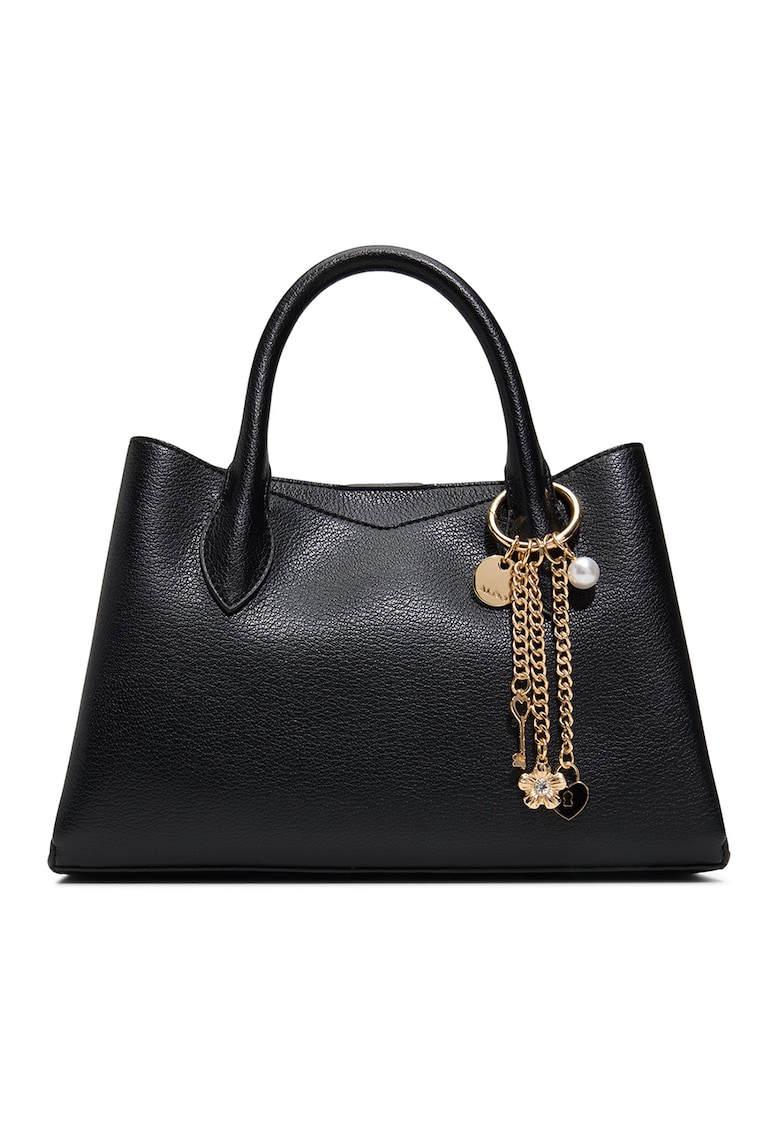 Geanta din piele ecologica cu bareta de umar si doua compartimente Carimma