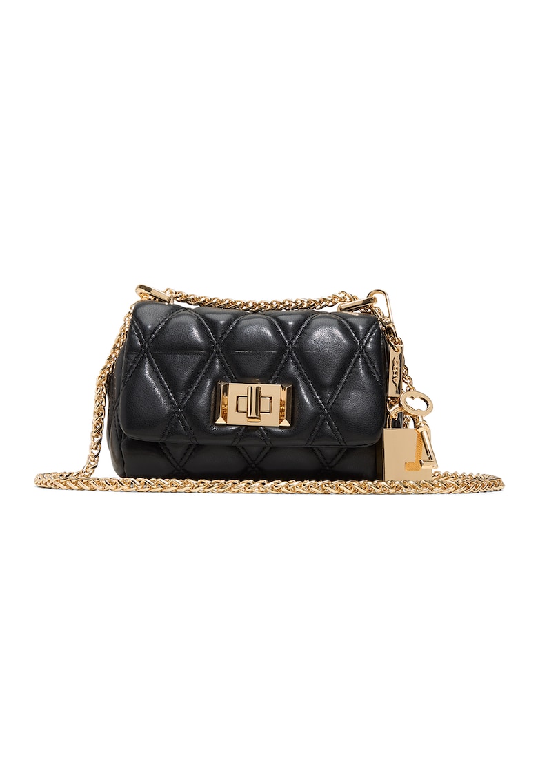 Geanta crossbody din piele ecologica Miablack - Negru