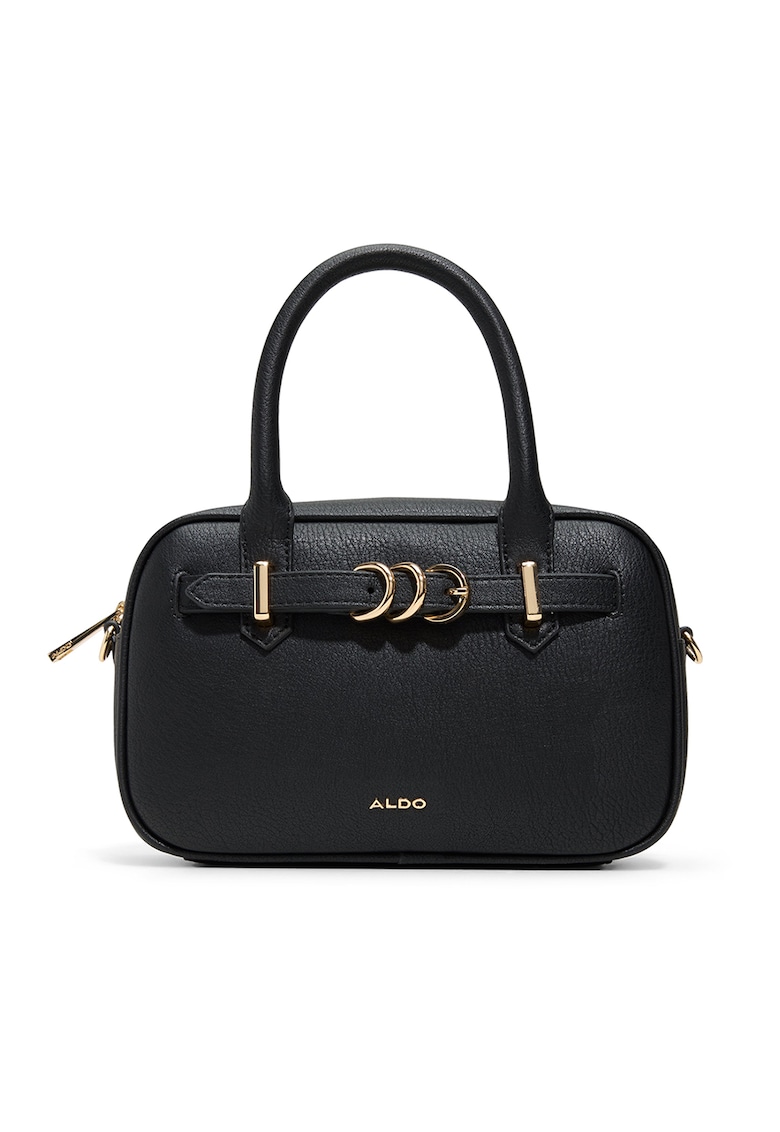 Geanta cu bareta de umar si detaliu logo Valedeldarr - Negru