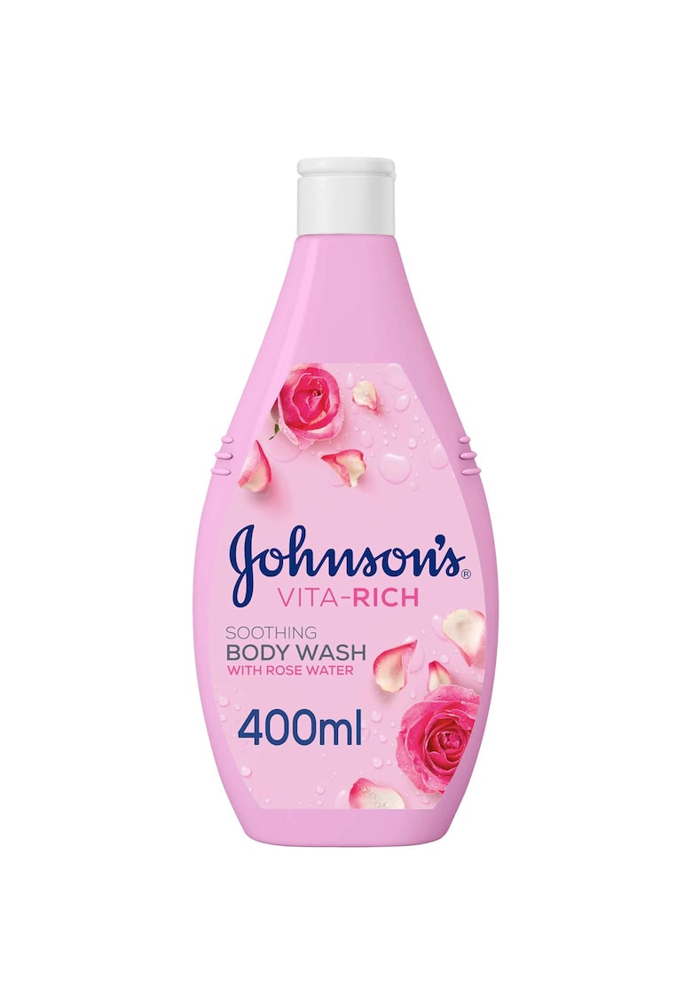 Gel de dus calmant cu apa de trandafiri si glicerina de origine vegetala JOHNSON’S®️ VITA RICH - 400ml