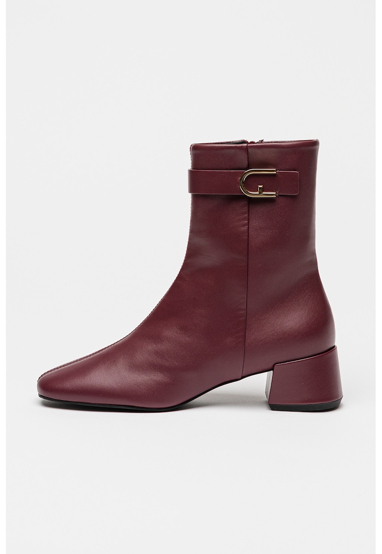 Botine din piele Chic - Violet tyrian
