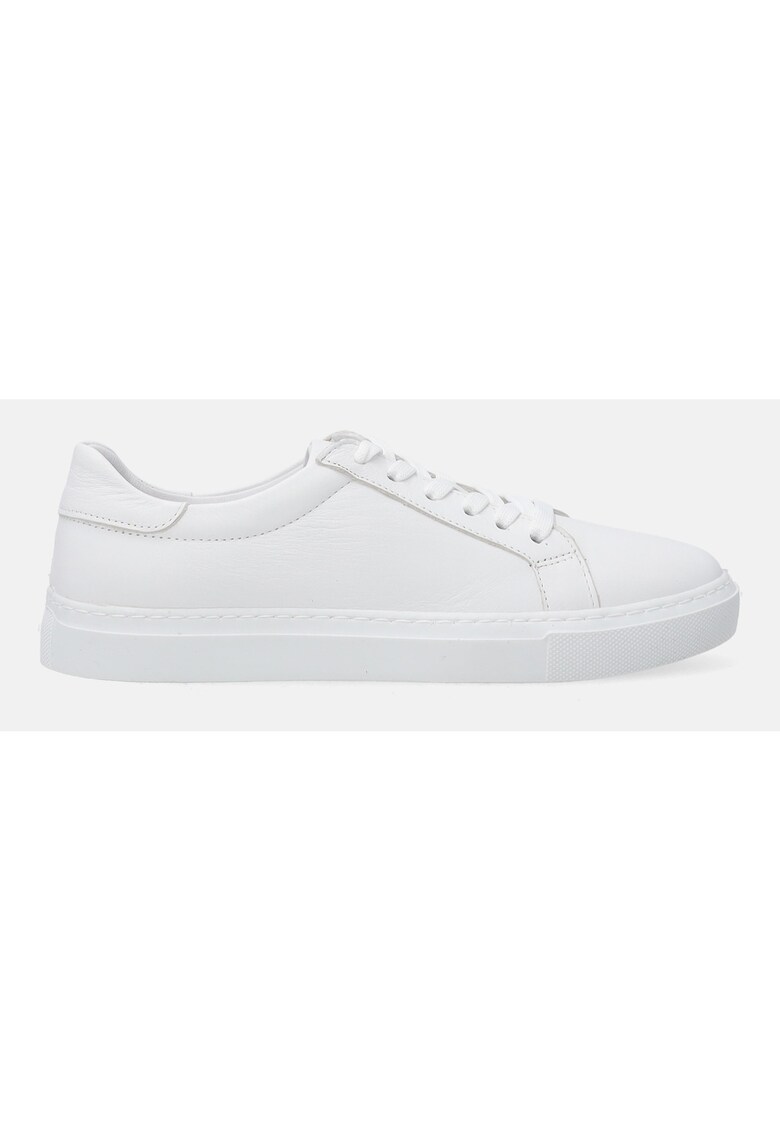 Pantofi sport de piele cu imprimeu uni -