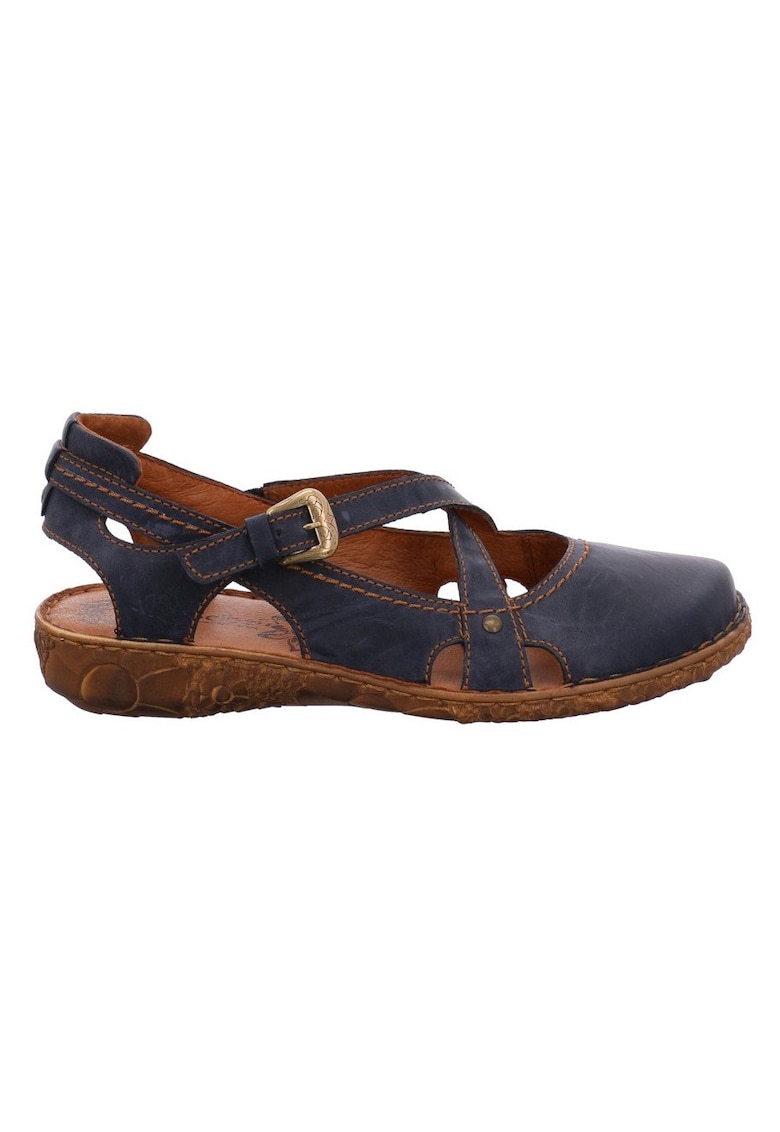 Sandale dama piele naturala - albastru -