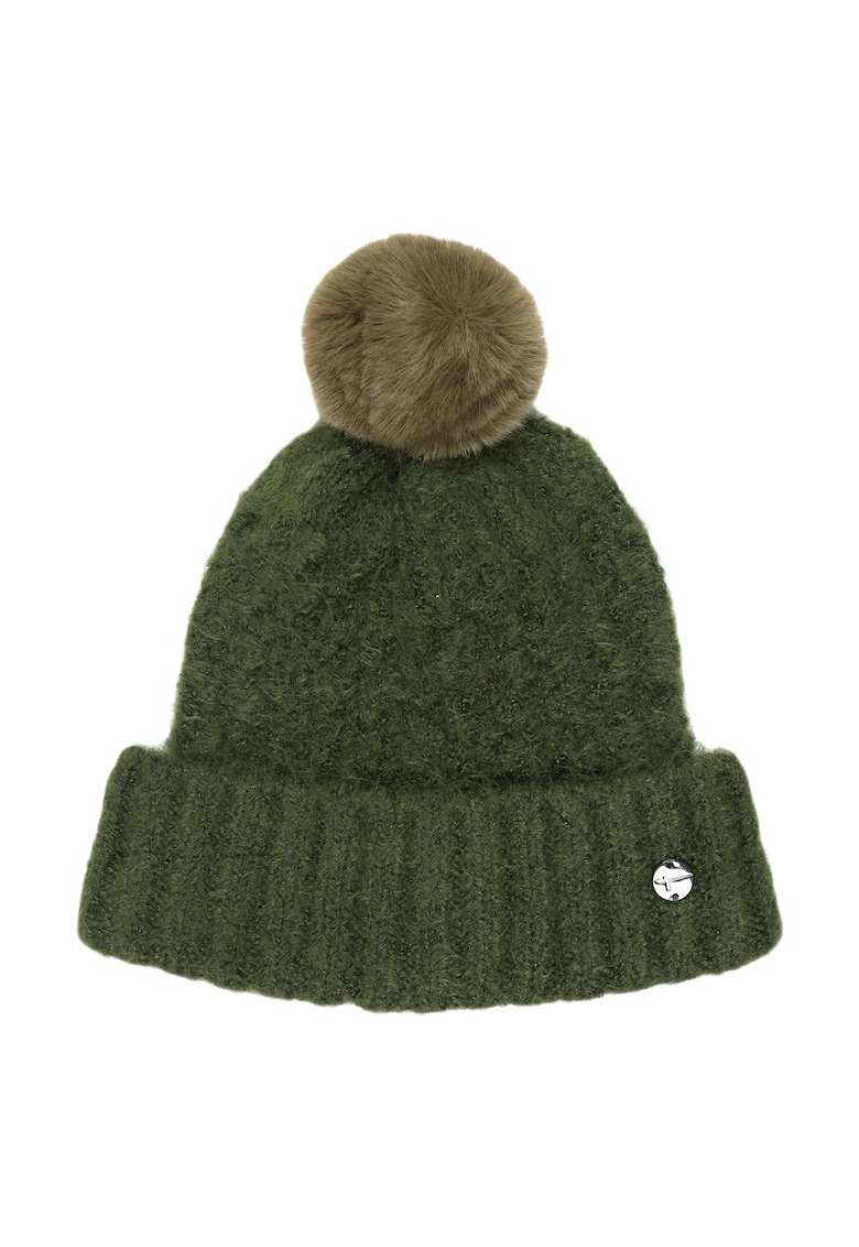 Caciula verde cu pompon Bitz