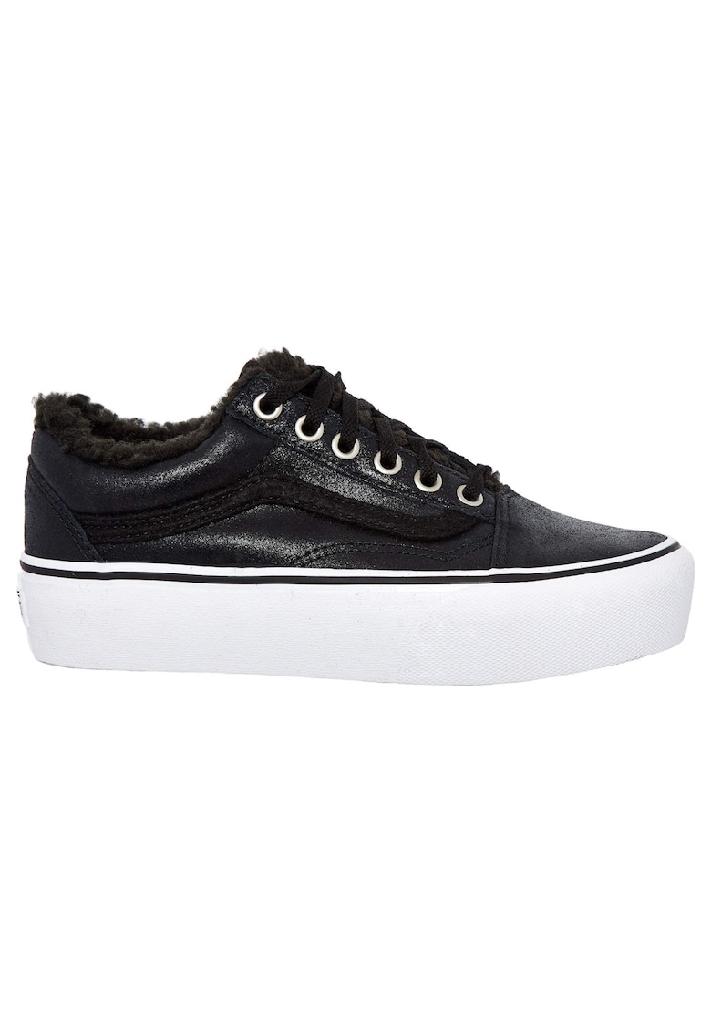 Tenisi flatform din piele ecologica Old Skool -