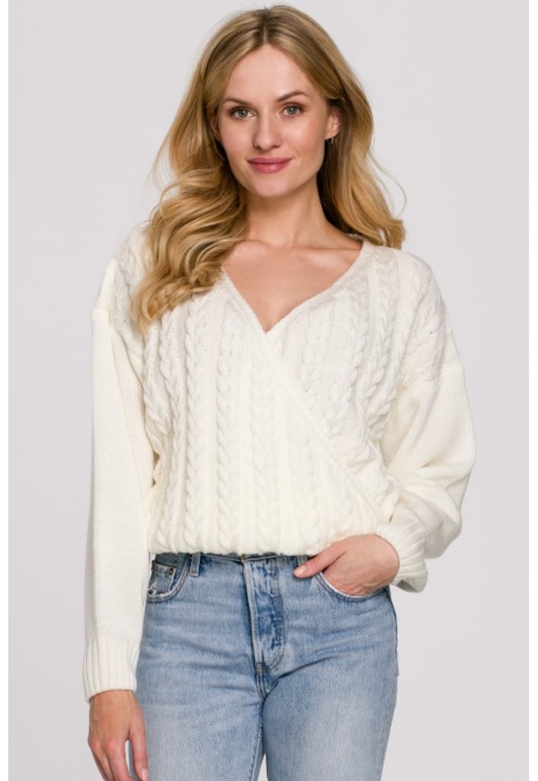 Pulover cu design cu torsade