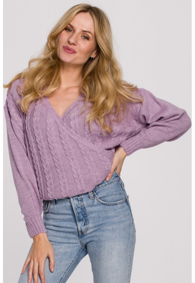 Pulover cu design cu torsade