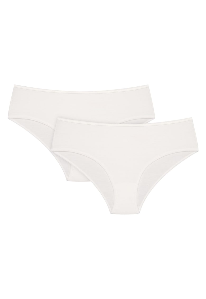 Chiloti dama hipster Blue set de 2 perechi Alb Chiloti dama hipster Blue set de 2 perechi Alb