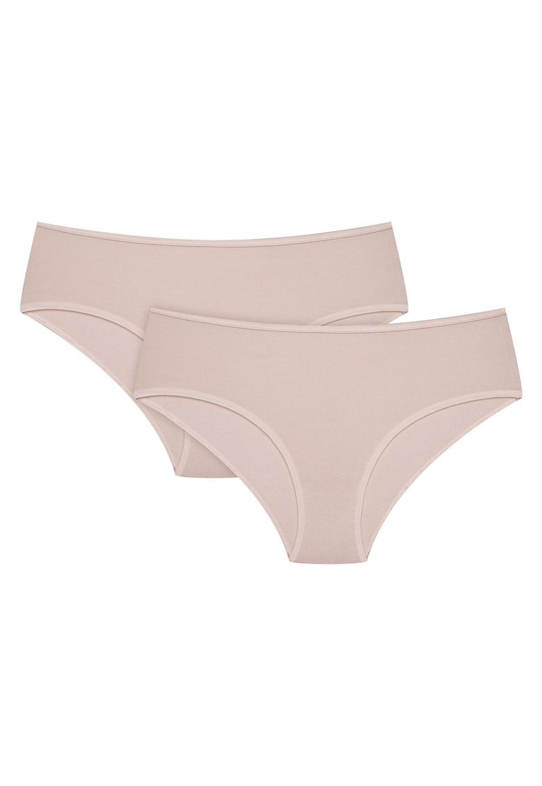 Chiloti dama hipster Blue set de 2 perechi Bej