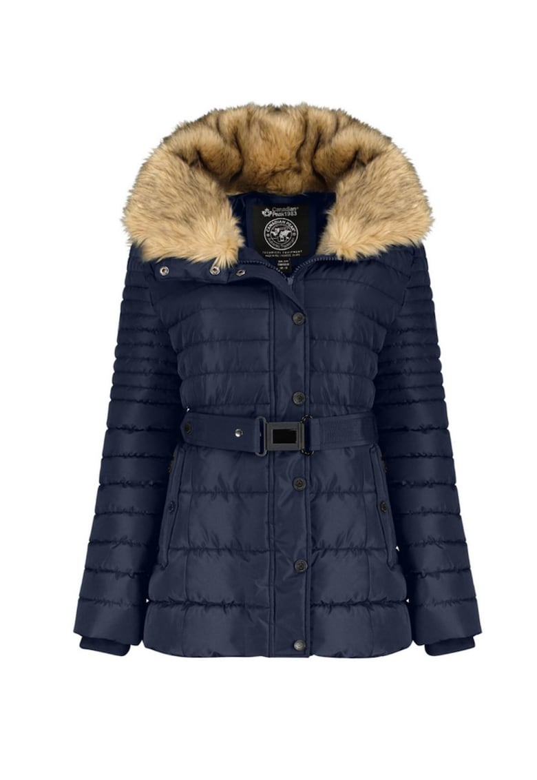 Geaca matlasata de iarna cu guler detasabil Bellneak - Geaca matlasata de iarna cu guler detasabil Bellneak -