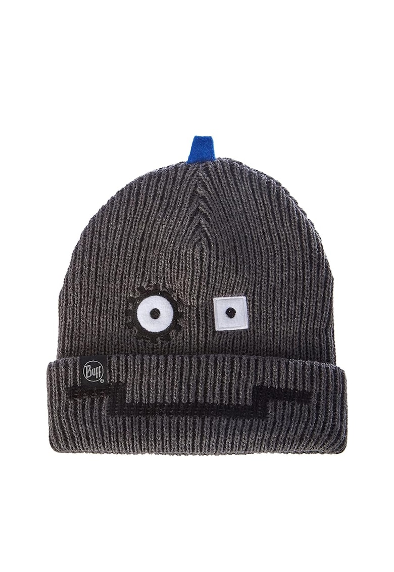 Caciula copii model robot - gri - acril -