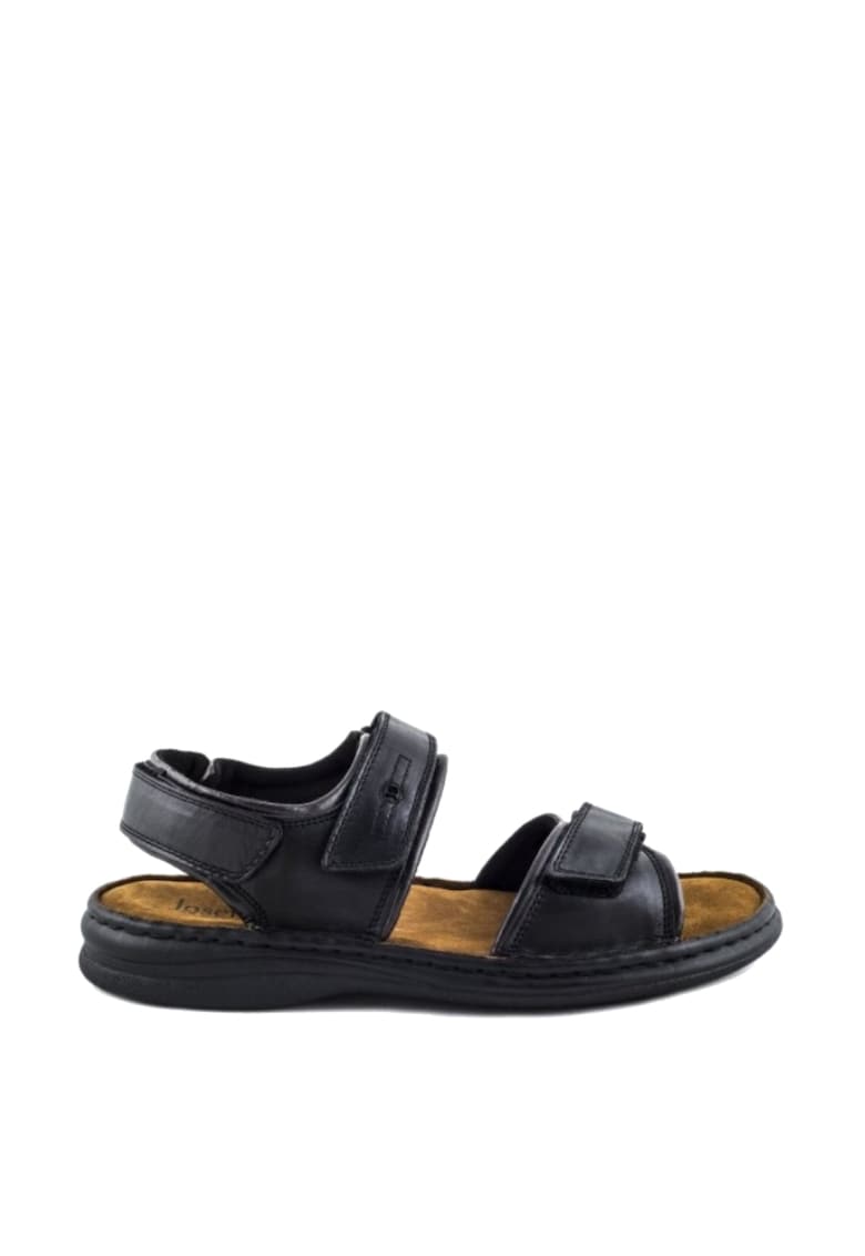 Sandale barbati - piele naturala - fixare Velcro - negru