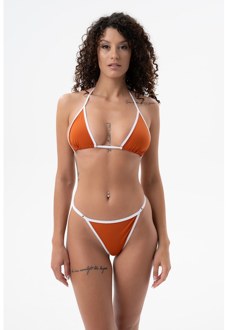 Nl4you Costum de baie cu logo - 2 Piese - Portocaliu stins