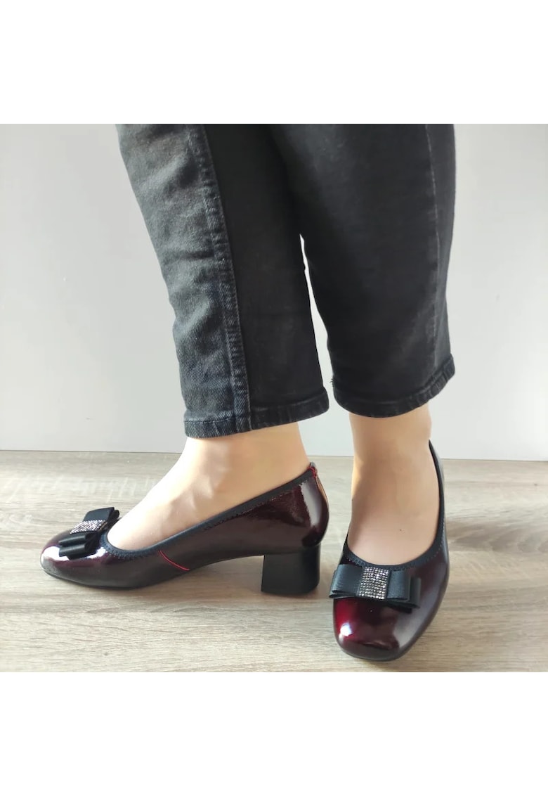Pantofi Eleganti Dama 50053B 23-L Bordo Lac - Bordo - Visiniu