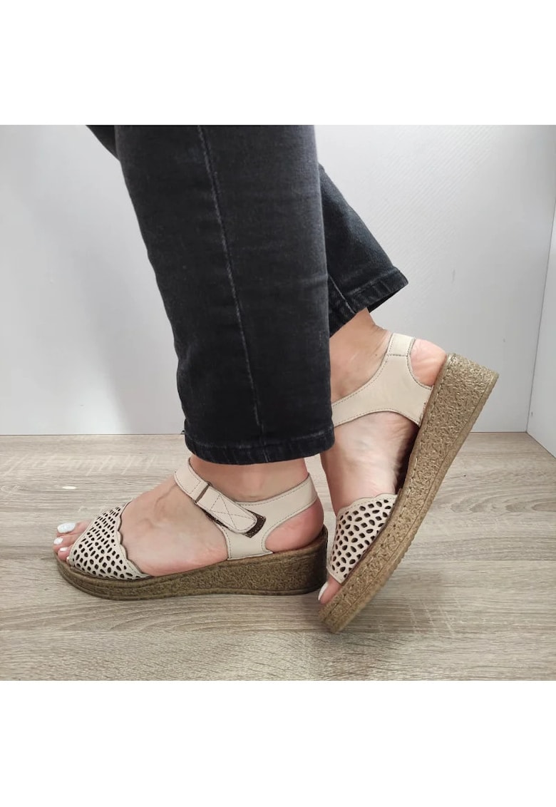 Sandale Casual Dama 6320-1 Bej - Bej - Bej
