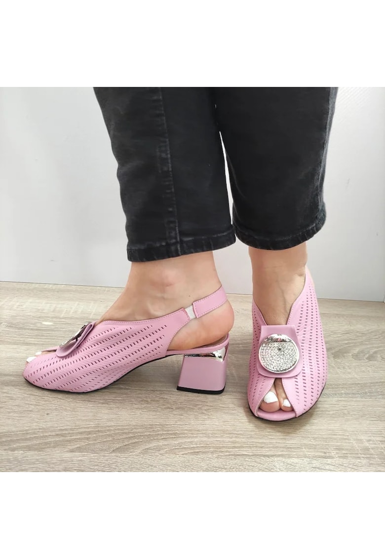 Sandale Elegante Dama 529 Roz Pastel - Roz - Roz