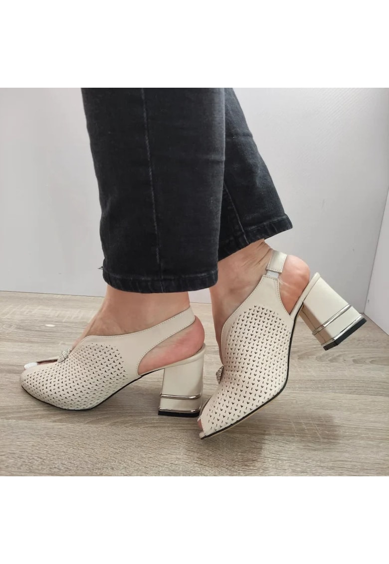 Sandale Elegante Dama 892 Bej - Bej - Bej