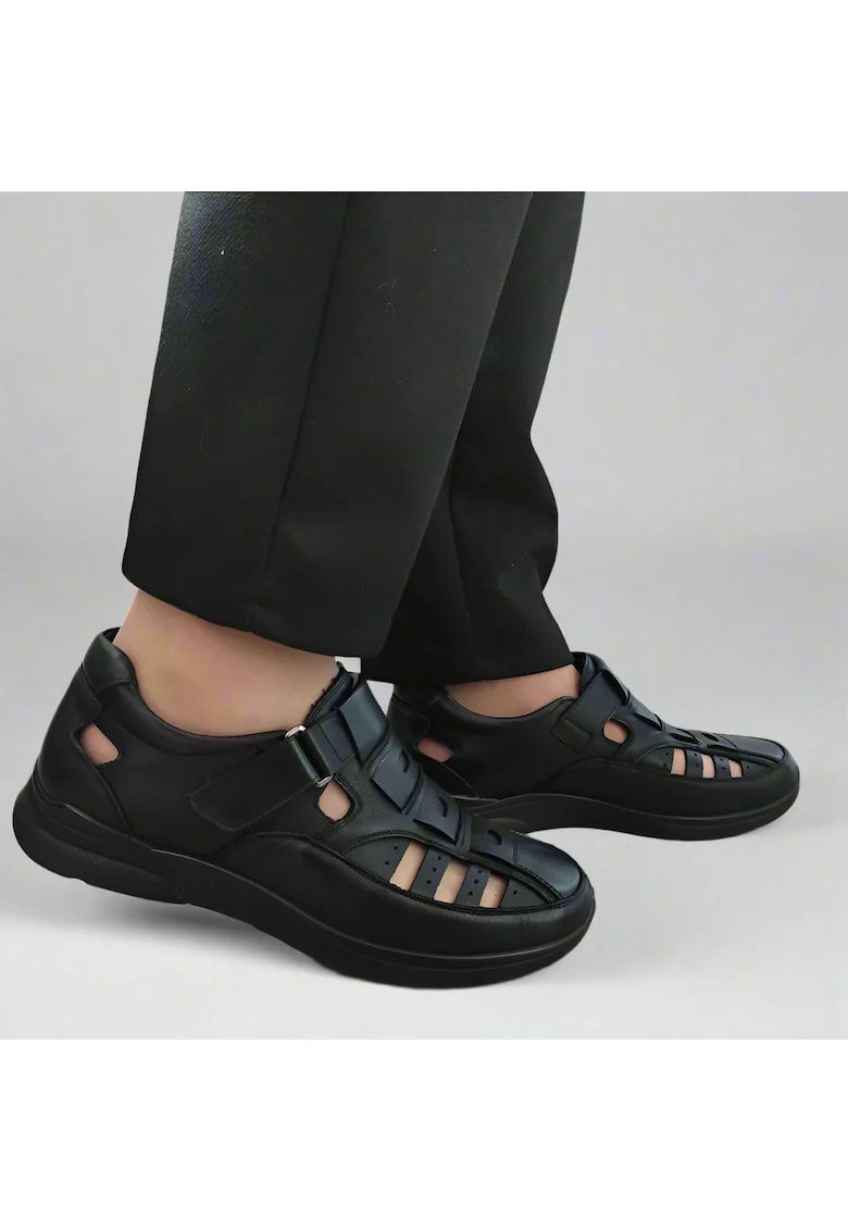 Pantofi Casual Perforati Barbati 232704 Negri - Negru - Negru