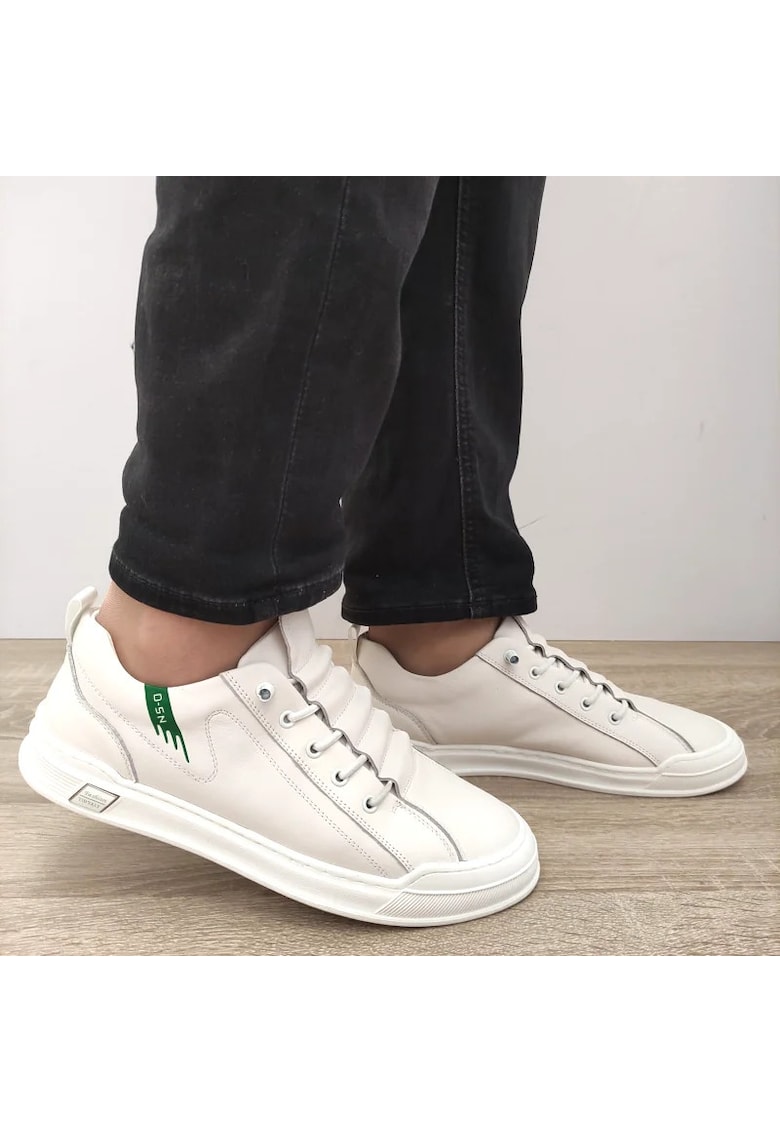 Pantofi Casual Barbati 9088 Albi - Alb - Alb