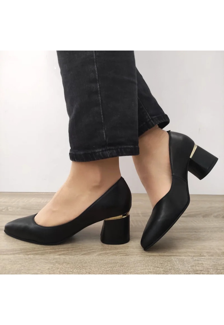 Pantofi Eleganti Dama 3615-1 Negri - Negru - Negru