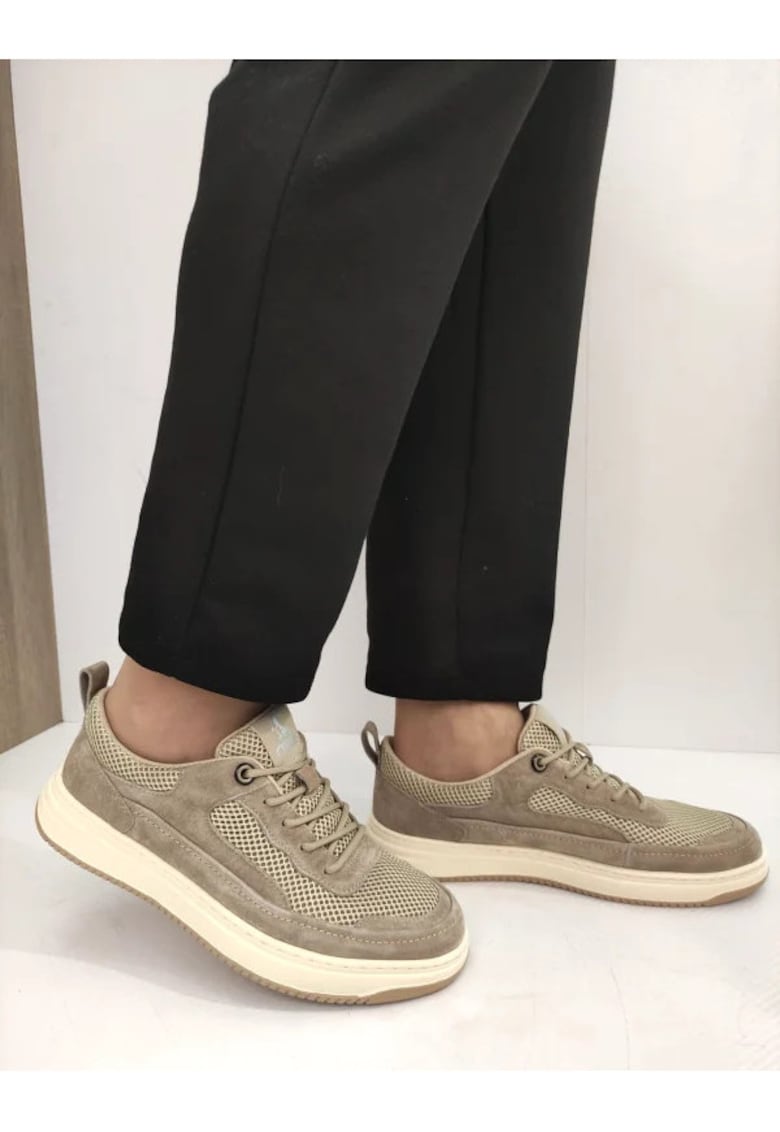 Pantofi Casual Barbati 660006B 03-Z Bej - Bej -