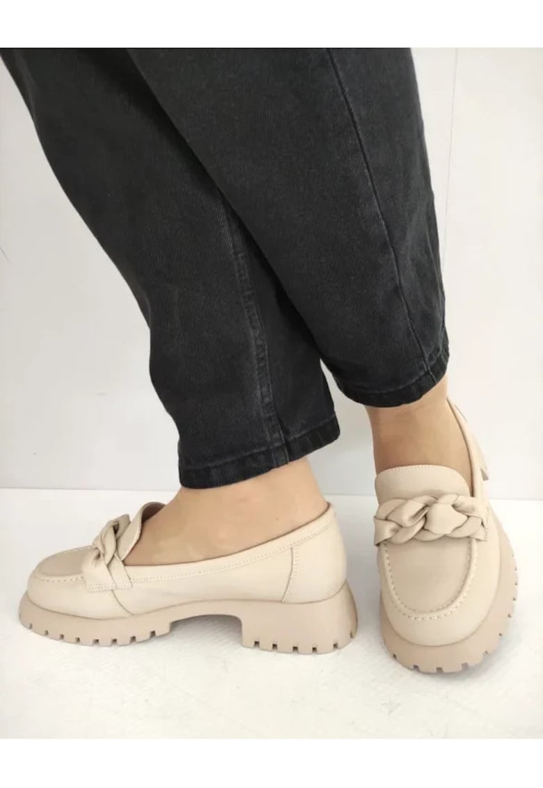 Pantofi Casual Dama 140001A 03-N Bej - Bej - Bej