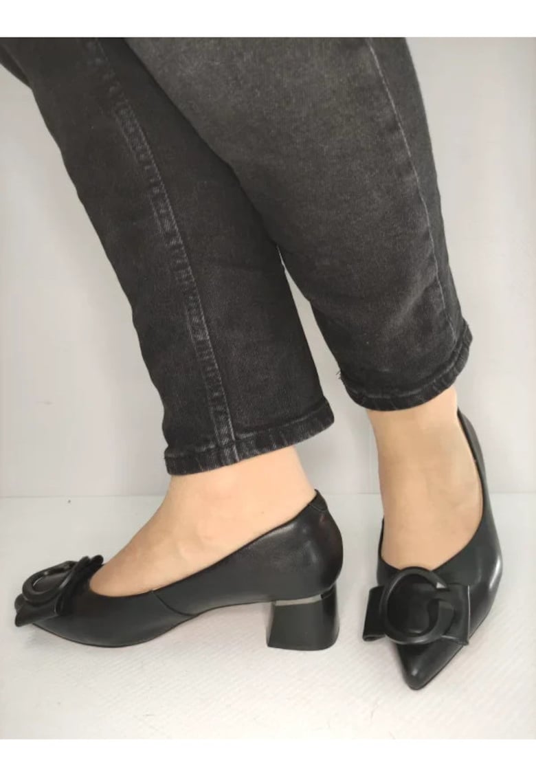 Pantofi Eleganti Dama 460005A 01-N Negri - Negru - Negru