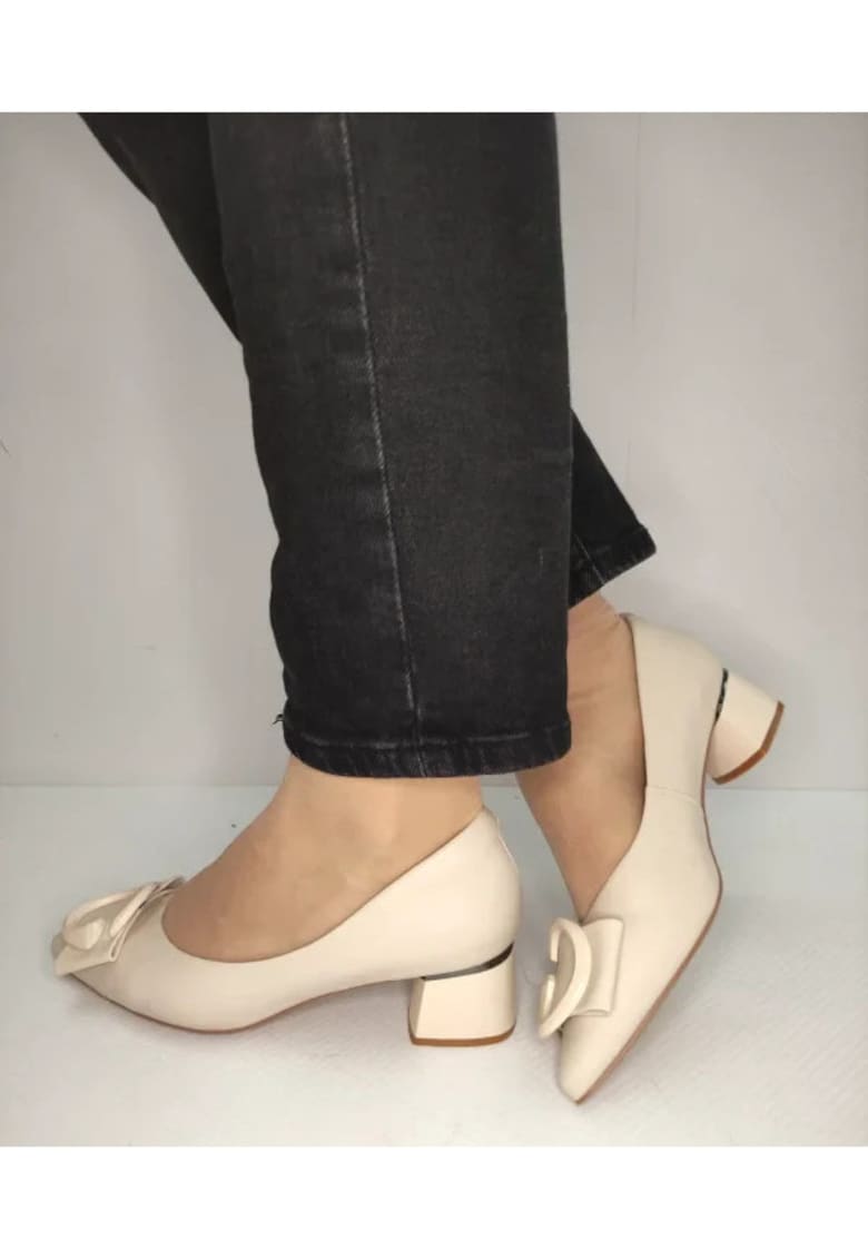 Pantofi Eleganti Dama 460005B 52-N Bej - Bej - Bej