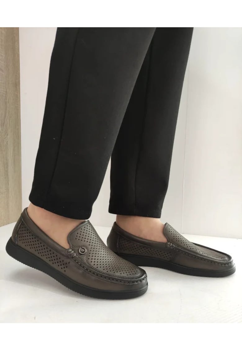 Pantofi Perforati Barbati 891-L008 Grey - Gri - Gri