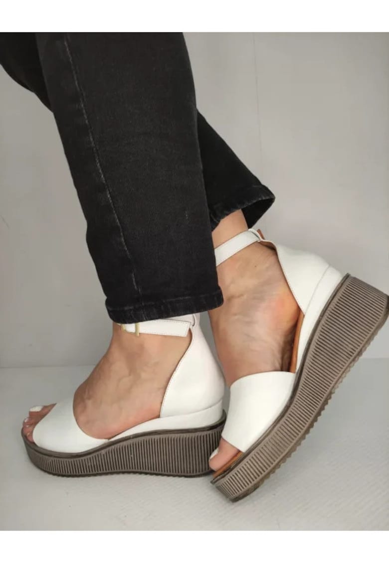 Sandale Casual Dama 018 1798 Albe - Alb -