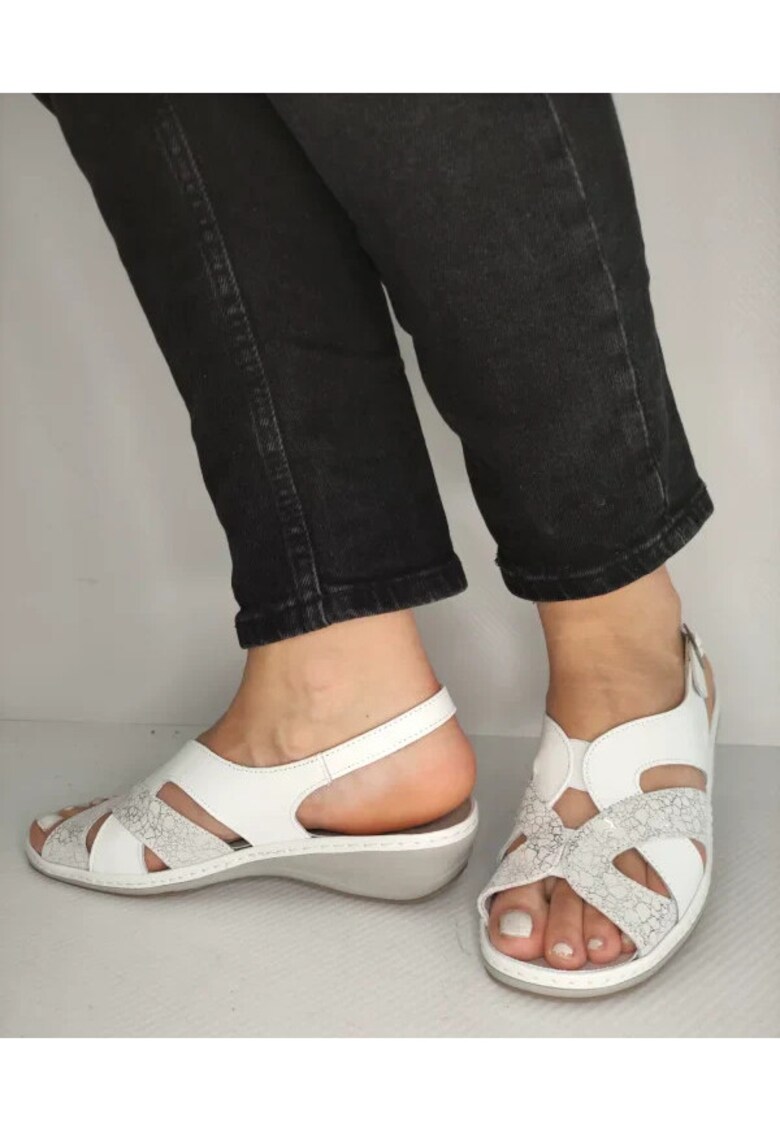 Sandale Casual Dama 0900T Paris 13-N Albe - Alb - Alb