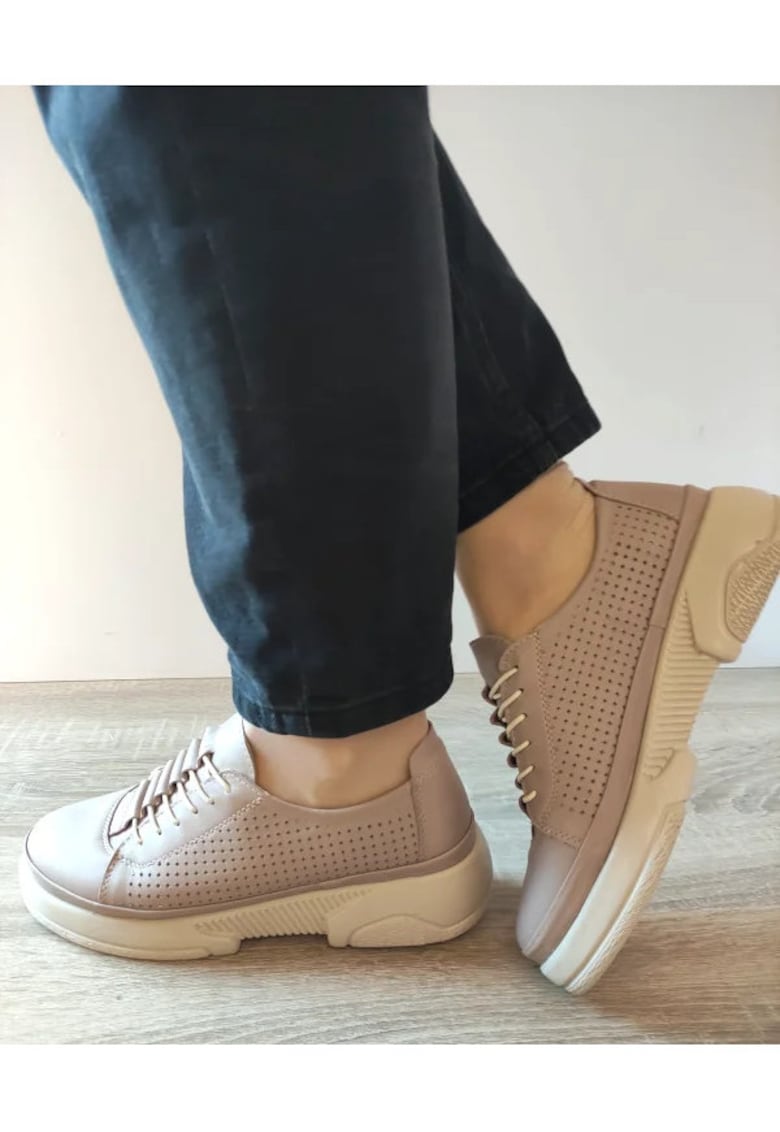 Pantofi Casual Dama 053 24100 Grej - Bej -
