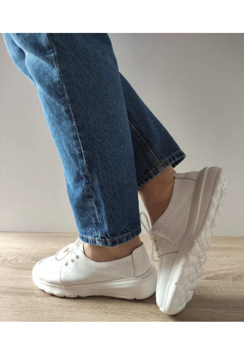 Pantofi Casual Dama Gallop K98820 Albi - Alb - Alb