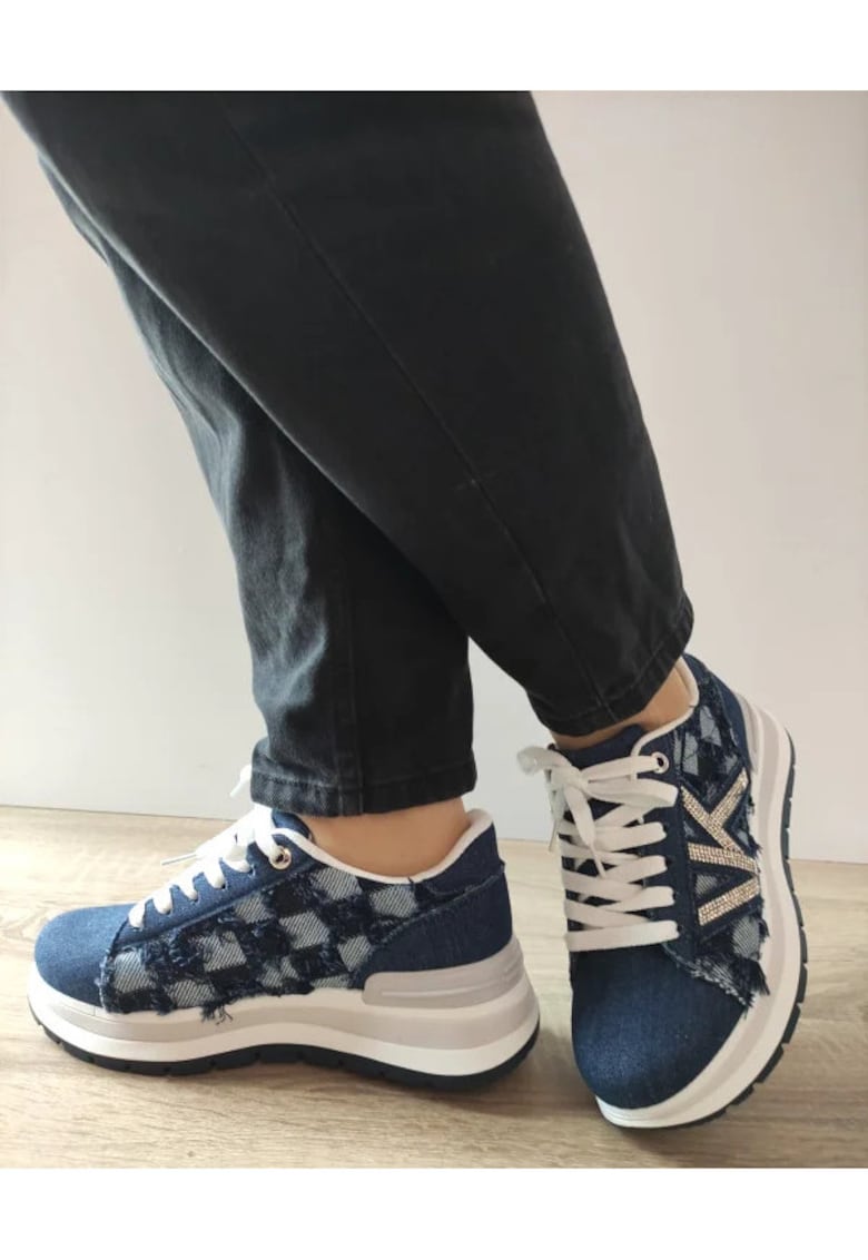 Pantofi Casual Dama Wsc250517-3 Jeans Navy - Albastru -