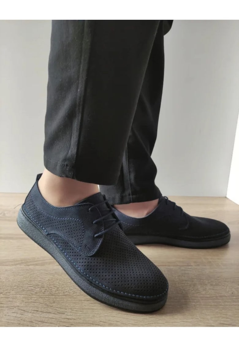 Pantofi Casual Perforati Barbati B69-321 Bleumarin - Albastru - Albastru