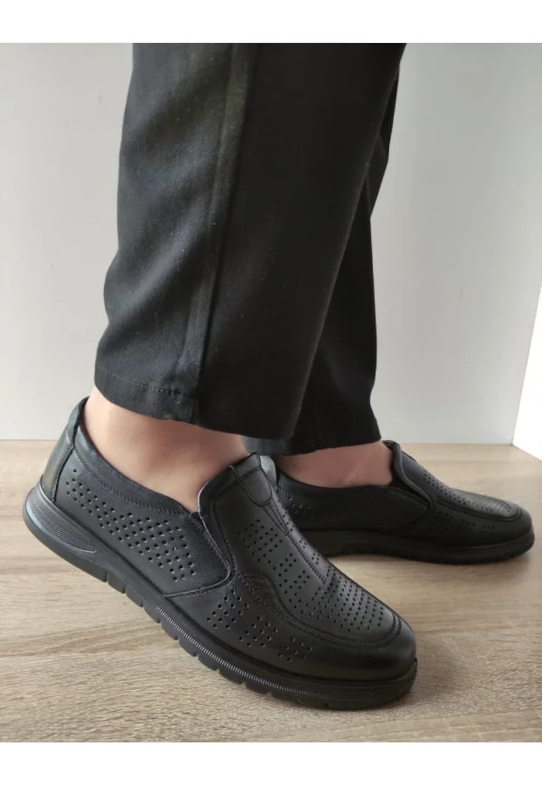 Pantofi Casual Perforati Barbati 808-L8225 Negri - Negru - Negru