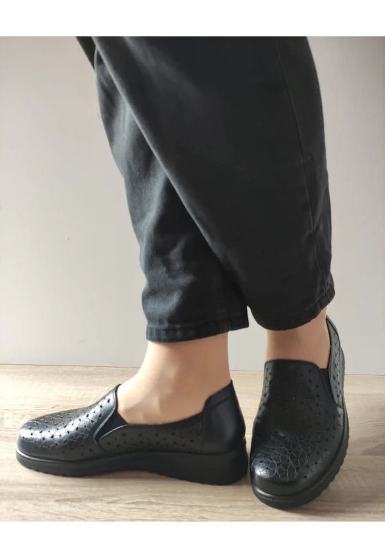 Pantofi Casual Perforati Dama 460006A 01-N Negri - Negru -