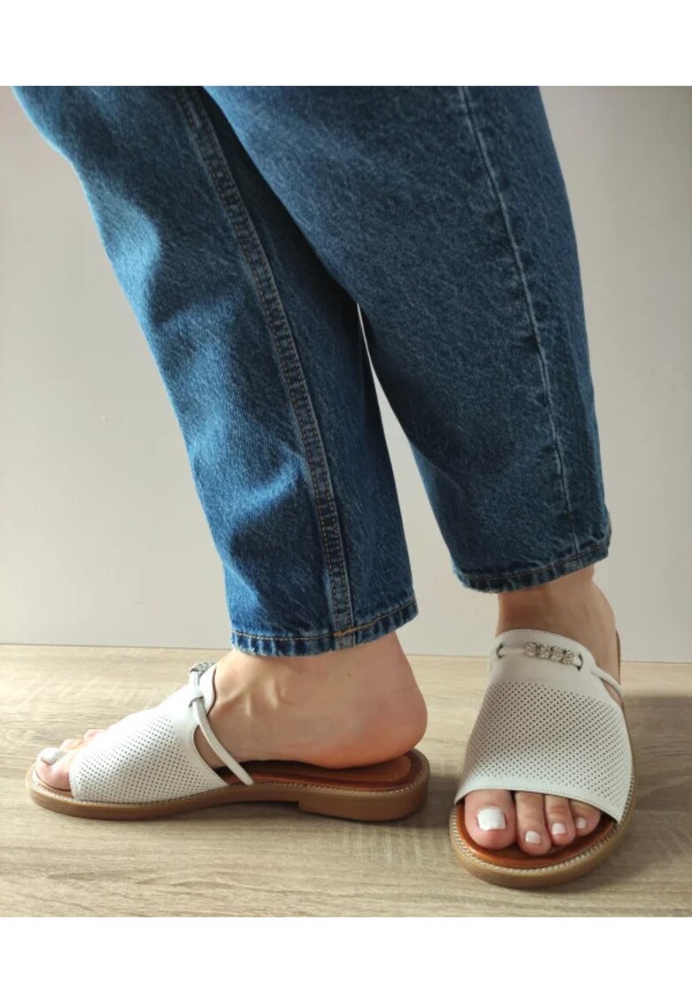 Saboti Casual Dama 11007 Albi - Alb - Alb