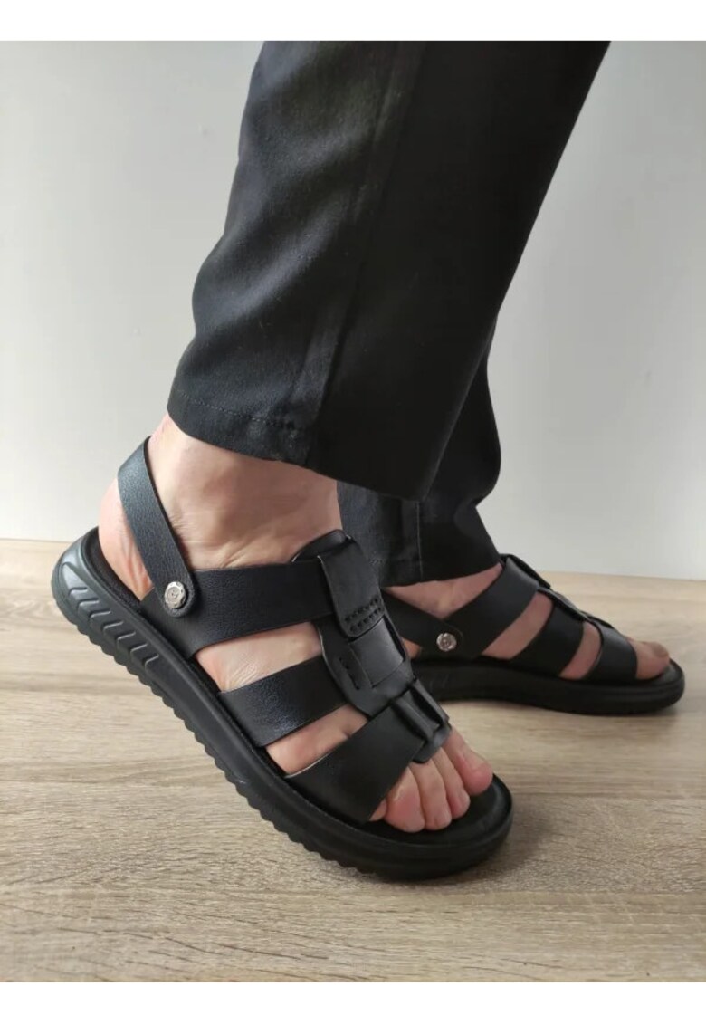 Sandale Casual Barbati 232007 Negre - Negru -