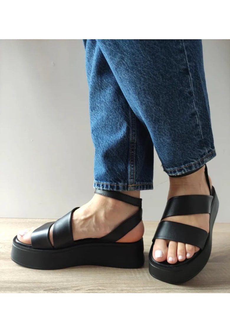 Sandale Casual Dama 054 M-48 Negre - Negru - Negru
