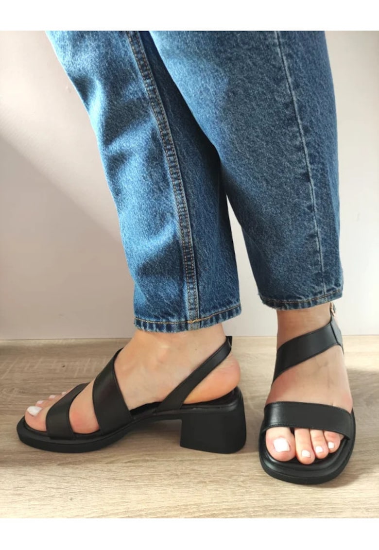 Sandale Casual Dama 054 Piko-8 Negre - Negru - Negru
