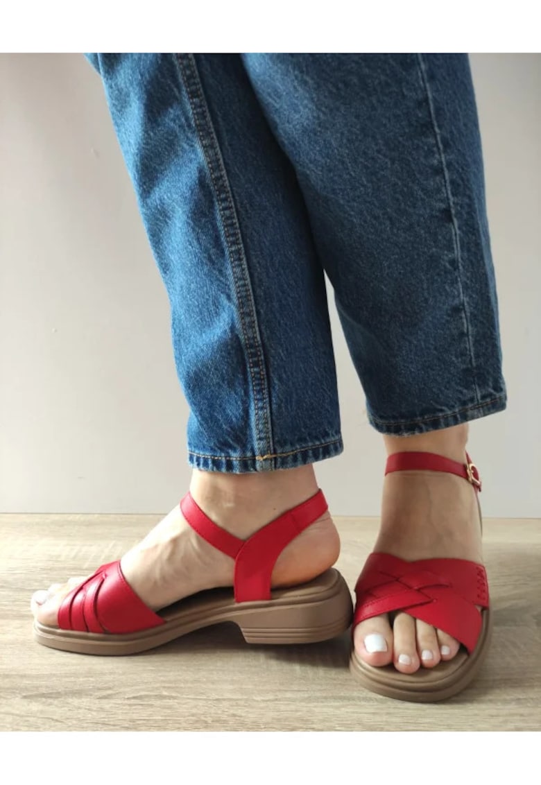 Sandale Casual Dama 5251 Rosii - Rosu - Rosu